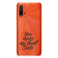 Xiaomi Poco M3 | Siliconen hoesje | met naam Heart Smile