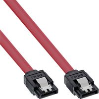 InLine 27305 SATA-kabel 0,5 m Rood