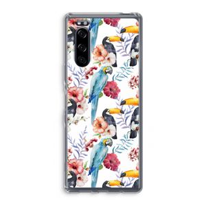 Bloemen tukan: Sony Xperia 5 Transparant Hoesje