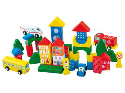 Playtive Houten bouwstenen (Stad)
