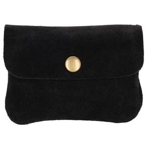 Charm London Suède Etui Portemonnee Elisa Zwart
