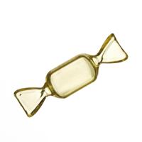 10 STKS/set transparante creatieve snoep vak kleine snoep-vormige mini plastic doos (helder geel)