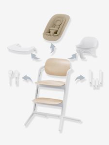 4-in-1 set met kinderstoel en wipstoeltje Cybex Lemo 2 zandkleurig/wit (sand white)