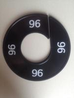 Maatring zwart/wit 96