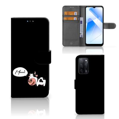 OPPO A16/A16s/A54s Leuk Hoesje Cow OPPO A16/A16s/A54s Leuk Hoesje Cow