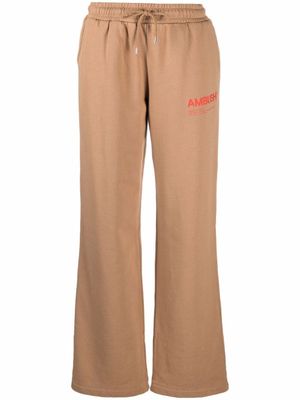 AMBUSH pantalon de jogging ample à logo imprimé - Tons neutres