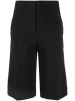 Co bermuda à taille haute - Noir