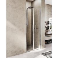 Novellini Young deur pendel nis ver. 83-87cm helder glas wit mat y22b83-1u