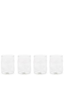 Seletti lot de quatre verres asymétriques - Tons neutres