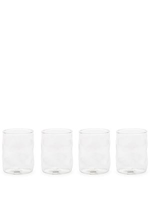 Seletti lot de quatre verres asymétriques - Tons neutres