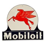 Mobiloil Pegasus Stalen Bord - 27 x 30cm