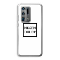 Negenduust vierkant: Huawei P40 Pro Plus Transparant Hoesje