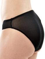 Zijden Dames Slip Alkena Kleur Zwart Maat Large