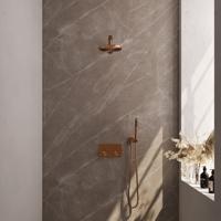 Thermostatische Inbouwdoucheset Brauer Carving Recht Met Drukknoppen Koper (Alle Opties)