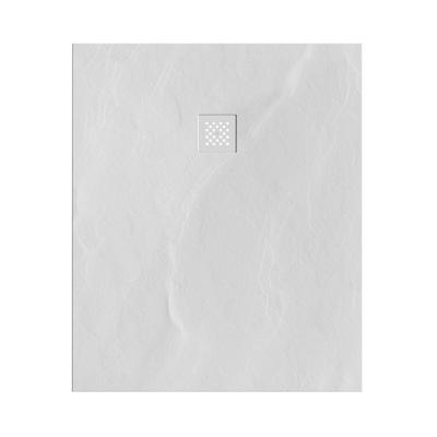 Douchebak Sanitop Just Creating Relievo Crag 100x120 cm Mat Wit Brauer