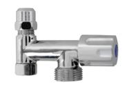 Kirchhoff Extra ventiel voor apparaataansluiting, chroom, 3/8"H x 3/4"ET x 3/8"I x 10 mmQ, met terugslagklep - 986294148