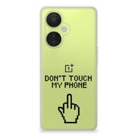 OnePlus Nord CE 3 Lite Silicone-hoesje Finger Don&apos;t Touch My Phone
