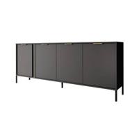 Meubella Dressoir Loren - Antraciet - 203 cm - thumbnail