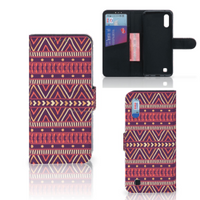 Samsung Galaxy M10 Telefoon Hoesje Aztec Paars