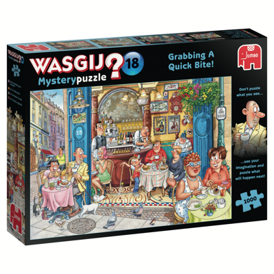 Wasgij Mystery 18 Grabbing A Quick Bite Puzzel 1000 stukjes