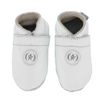 Oxxy babyslofjes uni met logo wit Maat