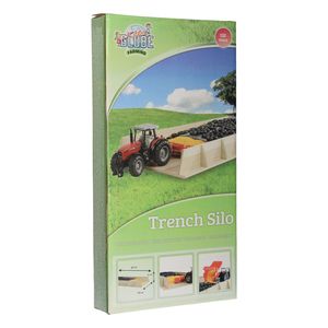 Kids Globe Farming Mega sleufsilo tractoren hout 1.32