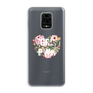 GRL PWR Flower: Xiaomi Redmi Note 9 Pro Transparant Hoesje