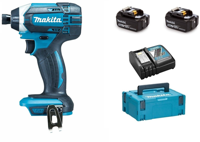 Makita dtd152rtj 18v accu slagschroevendraaier 165nm 5,0ah accu (2 st), snellader, m-box