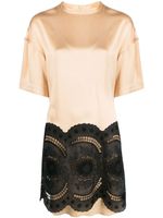 Stella McCartney robe courte en dentelle - Tons neutres - thumbnail