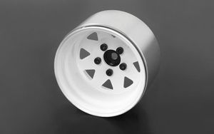 RC4WD 5 Lug Deep Dish Wagon 1.9 Steel Stamped Beadlock Wheels (White) (Z-W0242)