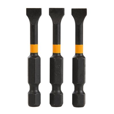 Triton Sleuf Impact Schroefbit - SL8 - 50 mm - 3 stuks