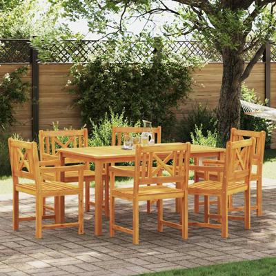 Tuinstoel 6 pcs Bruin 56 x 56 x 90 cm Massief acaciahout