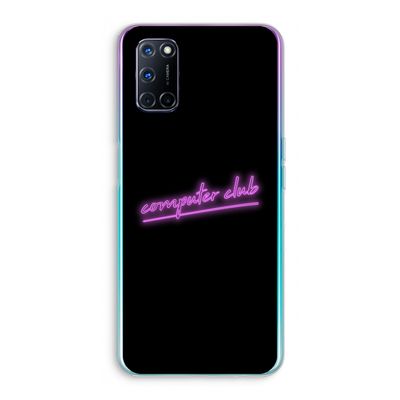 Vice Black: Oppo A92 Transparant Hoesje