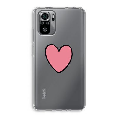 Hartje: Xiaomi Redmi Note 10S Transparant Hoesje