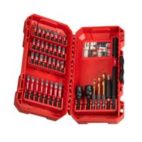 Imp Milwaukee shockwave™ act duty™ bit set (40 pc) schroefbit set shockwave™ 40-delig, bits, doppen en red hex boren - 4932492004