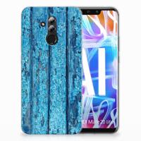 Huawei Mate 20 Lite | Bumper Hoesje | Wood Blue