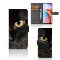 Motorola Edge 40 Pro | Telefoonhoesje | Met pasjeshouder | Zwarte Kat