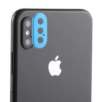 Achterzijde camera lens bescherming ring cover met tray Uitwerpgereedschap naald voor iPhone XS Max (blauw) Achterzijde camera lens bescherming ring cover met tray Uitwerpgereedschap naald voor iPhone XS Max (blauw)