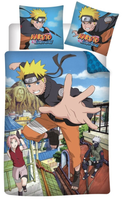 Naruto Dekbedovertrek eenpersoons 140 x 200 cm Katoen 65 x 65 cm - thumbnail