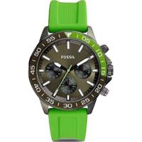 Fossil Bq2501 Bannon multifunctioneel horloge van zwart siliconen met labels