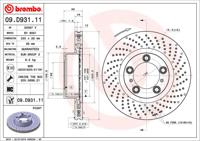 Remschijf BREMBO, Remschijftype: Geperforeerd / Geventileerd, u.a. für Porsche