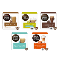 Proefpakket Dolce Gusto Koffie, Choco, Melk en Karamel - 70 kopjes
