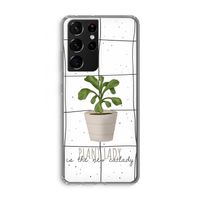 Kamerplant op vensterruit: Samsung Galaxy S21 Ultra Transparant Hoesje