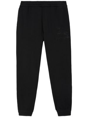 Burberry pantalon de jogging à broderies - Noir