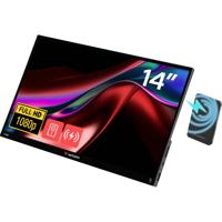 Verbatim 32088 Touchscreen monitor Energielabel: A (A - G) 35.6 cm (14 inch) 1920 x 1080 Pixel 16:9 6 ms Hoofdtelefoonaansluiting