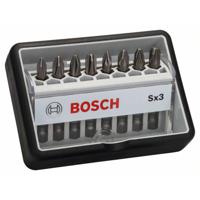 Bosch Accessories Robust Line 2607002558 Bitset 8-delig Kruiskop Phillips, Kruiskop Pozidriv