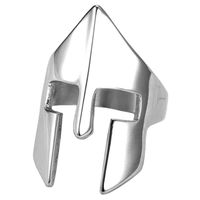 Herenring edelstaal Spartan Mask