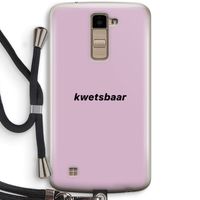 kwetsbaar: LG K10 (2016) Transparant Hoesje met koord