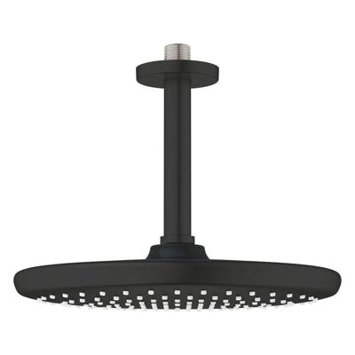 GROHE Tempesta 250 Hoofddouche - 25cm - 1 straalsoort - plafondarm 14.2cm - mat zwart 266692430
