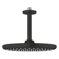 GROHE Tempesta 250 Hoofddouche - 25cm - 1 straalsoort - plafondarm 14.2cm - mat zwart 266692430